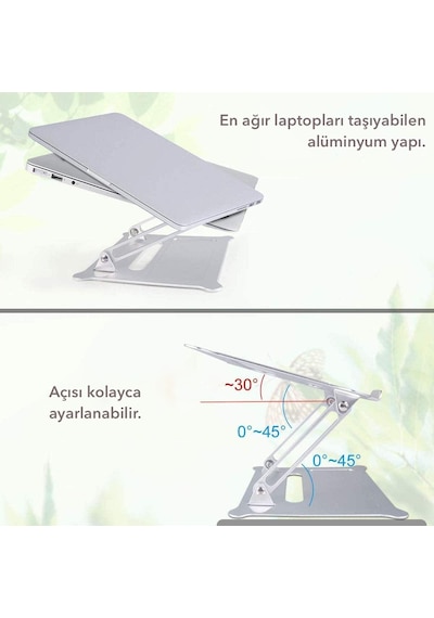 Idock N30 Alüminyum Ergonomik Tam Ayarlı Laptop Bilgisayar Standı