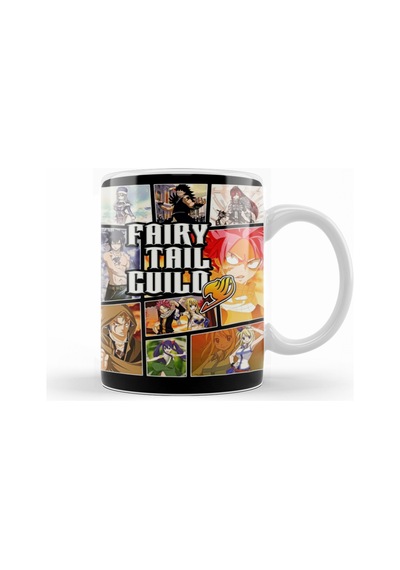 Fairy Tail Guild Anime Gta Style Kupa Bardak Porselen Karışık