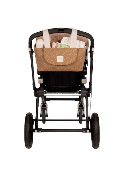 Walking Mum Poppy Bebek Arabası Puantiyeli Organizer Çanta Cinnamon Kahverengi