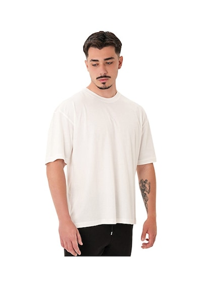Musclecloth Washed Oversize T-shirt Kırık Beyaz