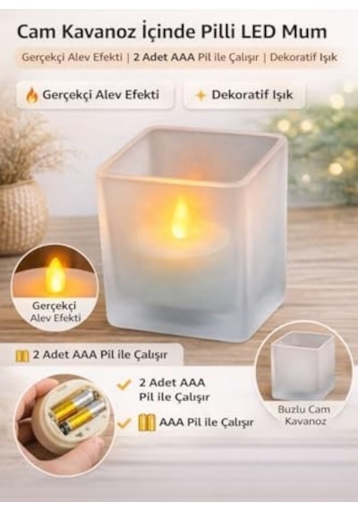 Cam Kavanoz İçinde Pilli Led Mum Gerçekçi Alev Efekti 2x Aaa Pil İle Çalışır Piller Dahil Değildir Dekoratif Ve Güvenli Işık . Cam Kavanoz İçinde Pilli Led Mum Gerçekçi Alev Efekti 2x Aaa Pil İle Çalışır Piller Dahil Değildir Dekoratif Ve Güvenli Işık .