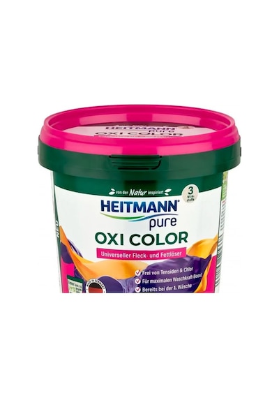 Heitmann Pure Oxi Güçlü Renkli Çamaşırlar İçin Leke Çıkarıcı Toz Deterjan 500 G