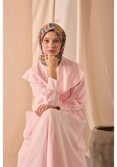 Silk Home Soft Eşarp 73096-23 Bej, Pembe, Yeşil, Hardal