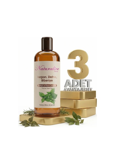 Naturalive Tüm Saçlar İçin Şampuanı 3x500 Ml