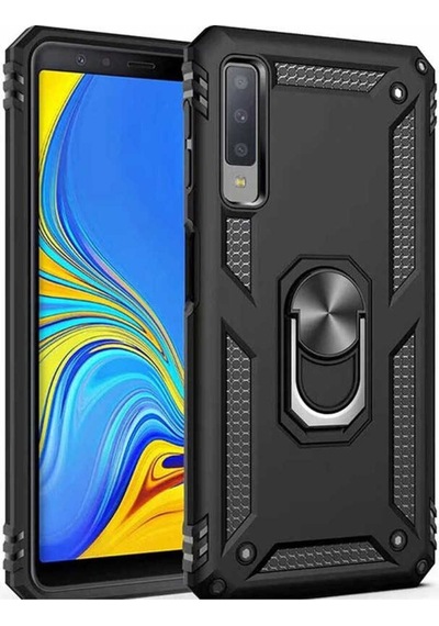 Samsung Uyumlu Galaxy A7 2018 Kılıf Zore Vega Kapak Siyah