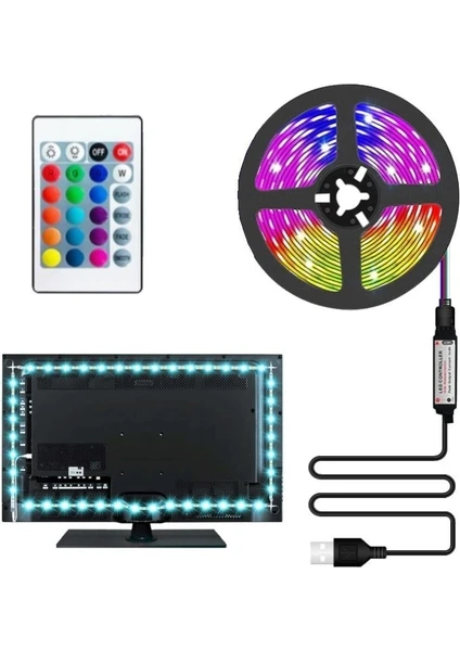 Ct-4566 Tv Rgb Şerit Led Seti 3 Metre