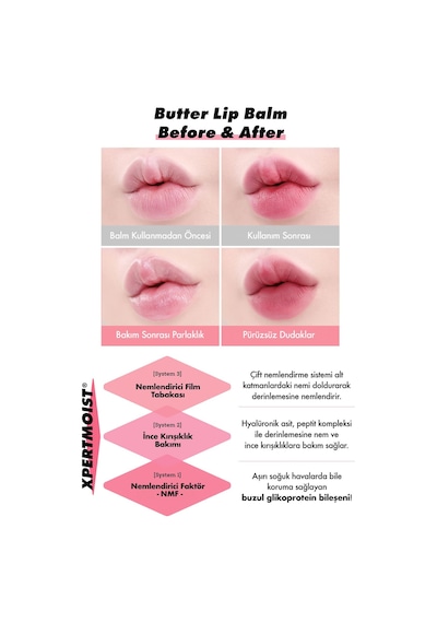 Unpa Yoğun Nemlendirici ve Onarıcı Dudak Nemlendirici UNPA Bubi Bubi Butter Lip Balm