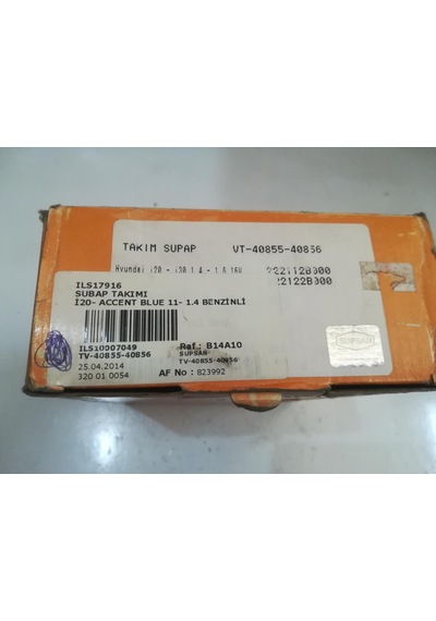 ACCENT BLUE 11 -İ20 1.4 BENZİNLİ SUBAP TAKIMI