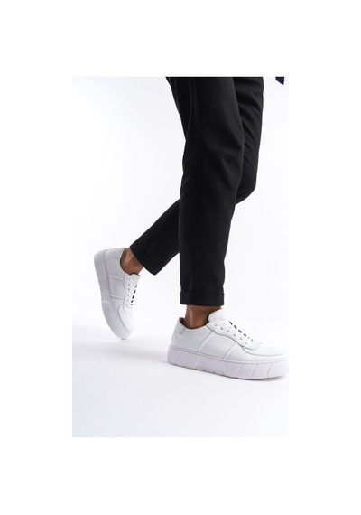 Mubiano Hakiki Deri Erkek Spor Ayakkabı & Sneaker Beyaz -mbkry650-b Beyaz