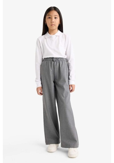 Defacto Kız Çocuk Wide Leg Geniş Paça Pantolon F2257a825augr198 Gri