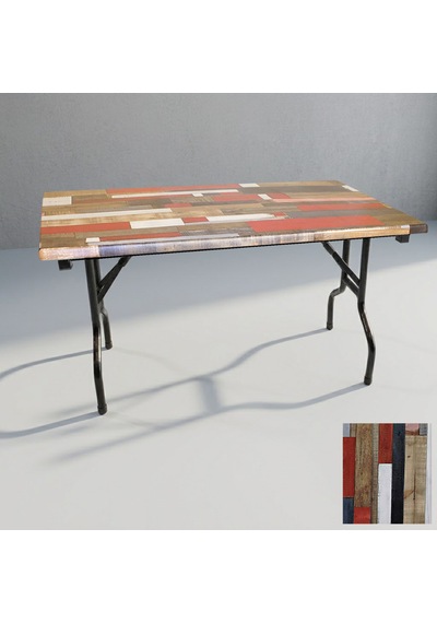 Banket Katlanır Masa Werzalit, Allzalit. Vermodin Tabla 80x140 - Redwood Çok Renkli