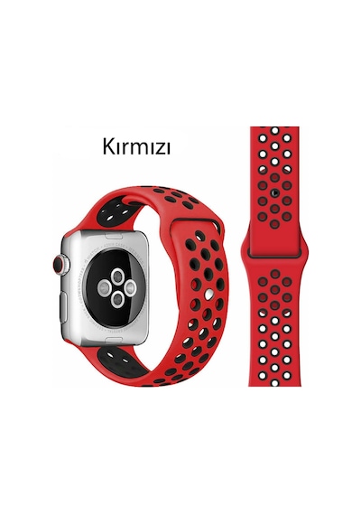 Apple Uyumlu  Watch 1 2 3 4 5 6 7 38 MM 40 MM 41 MM Spor Silikon Tme Kordon