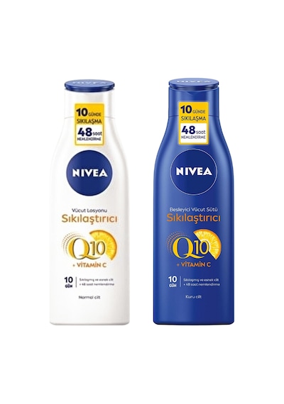 Nivea Sıkılaştırıcı Vücut Losyonu 250 ML + Vücut Sütü Q10 Vitamin C Losyon 250 ML