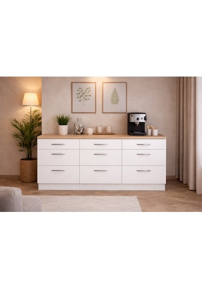Sia 9 Çekmeceli Mutfak Alt Modül-çok Amaçlı Dolap-kiler Dolabı 180 Cm -tezgah Dahil Beyaz Sia 9 Çekmeceli Mutfak Alt Modül-çok Amaçlı Dolap-kiler Dolabı 180 Cm -tezgah Dahil Beyaz