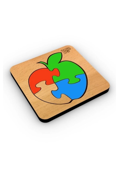 Plywood Ahşap Boyanabilir Çocuklar Puzzle Boya Setli Balon