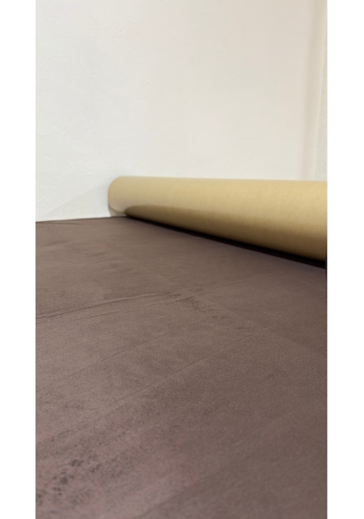 Kendinden Yapışkanlı Alkantara Süet Suni Deri 100 X 150 - Kahverengi Kahverengi