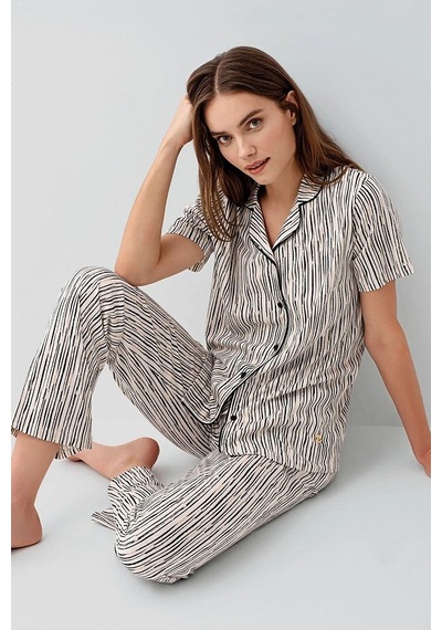 Pierre Cardin Pc9190-s Pijama Takım Ekru