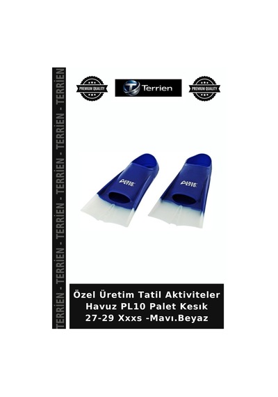 Özel Üretim Tatil Aktiviteler Havuz Pl10 Palet Kesık 27-29 Xxxs -mavı.beyaz Mavi - Beyaz