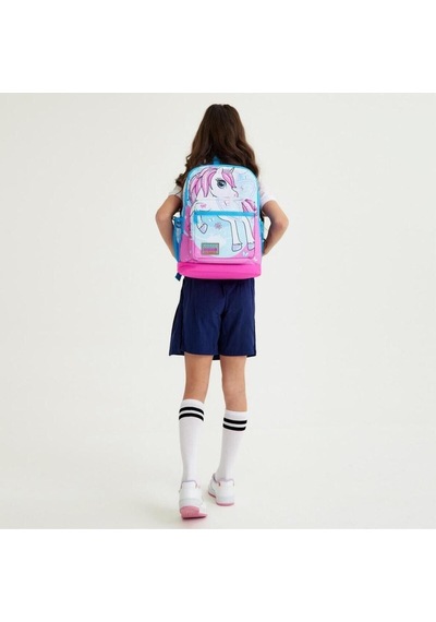 Mavi Neon Pembe Unicorn Çok Renkli