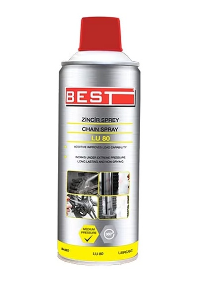 Best Lu-80 Sprey Bisiklet Zincir Yağlayıcı 400 ML Çok Renkli