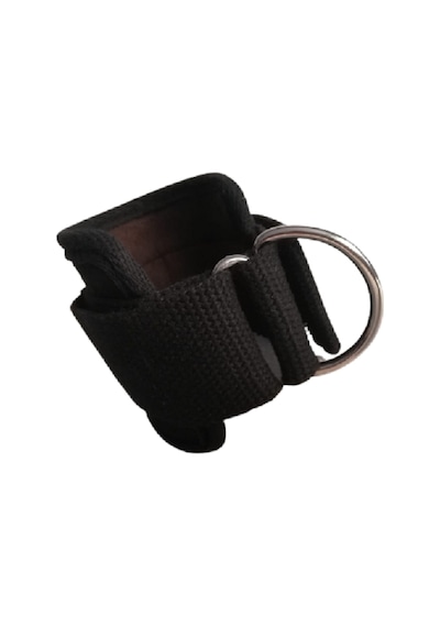 D Ring Fitness Ayak Bileği Ağırlık Çalışma Kemeri 1 Çift Siyah