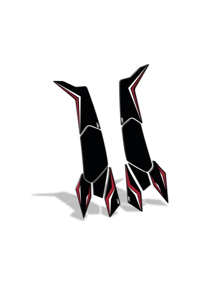 Gp Kompozit Honda Pcx 125 / 150 2025 Uyumlu Yan Alt Ayak Pad Kırmızı