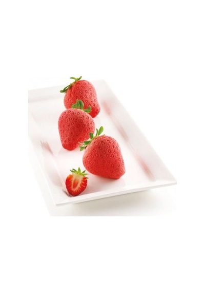 26.267.13.0065 Silikomart Fragole E Panna Silikon Kalıp Kahverengi