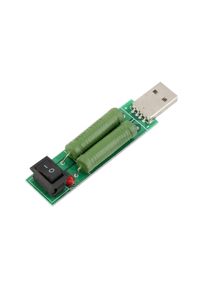 Koodmax-Usb 5V 1A/2A Voltaj Deşarj Direnci Kuru Yük Test Cihazı Anahtarlı