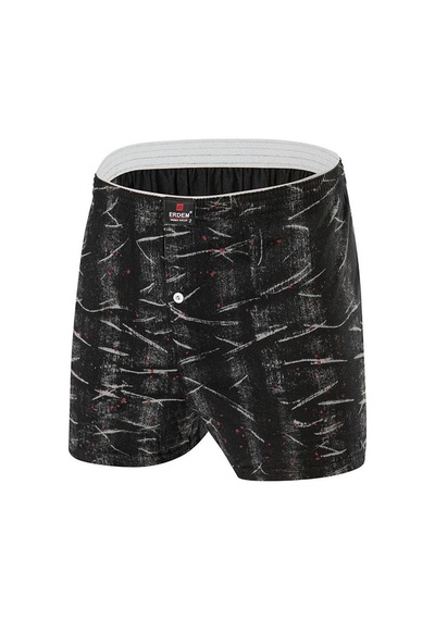 Erdem Erkek Penye Karışık Desenli Boxer 1400 - 3 Adet 001