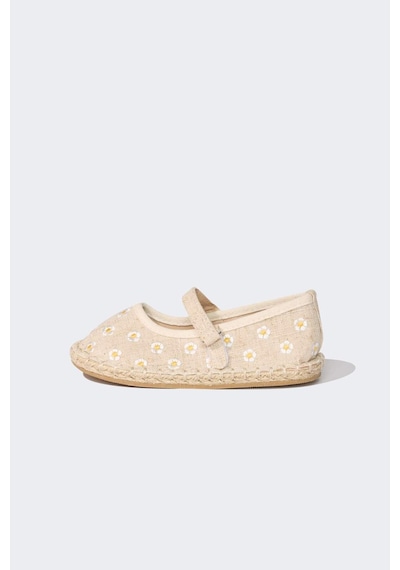 DeFacto Kız Çocuk Düz Taban Espadril D8929A825SMBG123 Bej