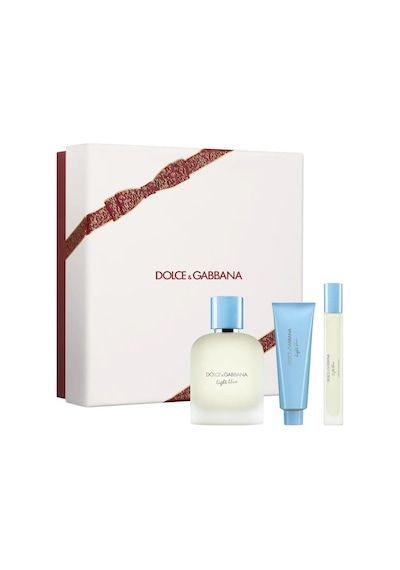 Dolce & Gabbana Light Blue Pour Homme Edt 100 Ml + Edt 10 Ml + 50 Ml Shower Gel Erkek Parfüm Seti Odunsu