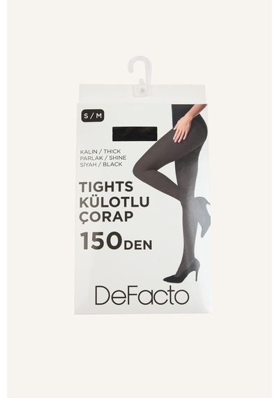 Defacto Kadın 150 Den Parlak Külotlu Çorap I6958axnsbk23 Siyah-bk23