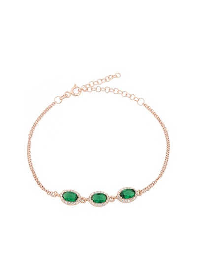 Glorria Gümüş Anturaj Oval Bileklik N11.12825