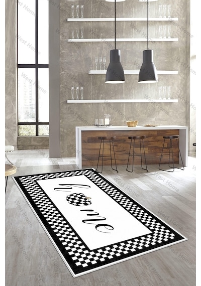 West Home Dijital Baskı Yıkanabilir Kaymaz Taban Salon Halısı Mutfak Halısı Yolluk Wh 451 Black West Home Dijital Baskı Yıkanabilir Kaymaz Taban Salon Halısı Mutfak Halısı Yolluk Wh 451 Black