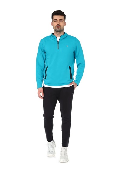 Sportive Spo-polrunkap Erkek Antrasit Koşu Sweatshirt 711359-ant Siyah