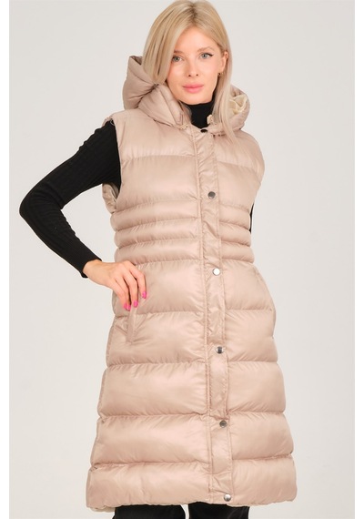 Dewberry Bayan Yelek Z6757 Bej
