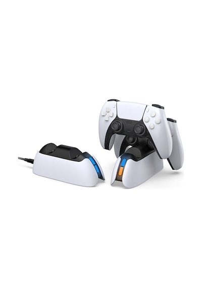 P5-5103 Led Işıklı Ikili Ps5 Joystick Kol Şarj Stand
