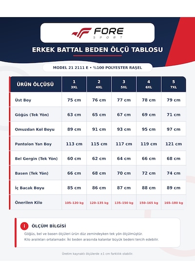 Elloks Erkek Battal Beden Fermuarlı Eşofman Takımı Siyah