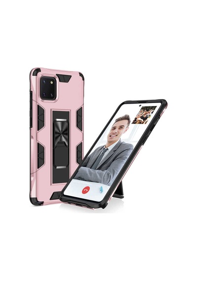 Samsung Uyumlu Galaxy A81 Note 10 Lite Kılıf Zore Volve Kapak Rose Gold