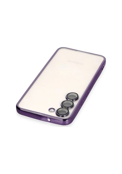 Samsung Galaxy S23 Plus Uyumlu Kılıf Lensli Silikon - Mor
