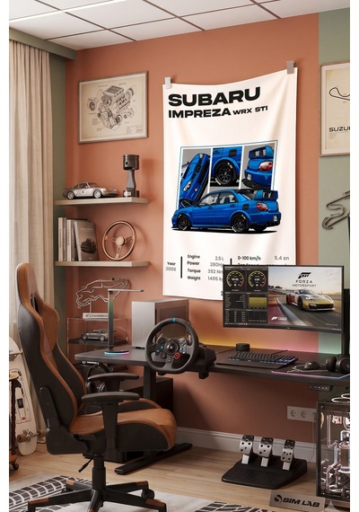 Impreza Wrx Dekoratif Duvar Örtüsü Duvar Halısı Reaste