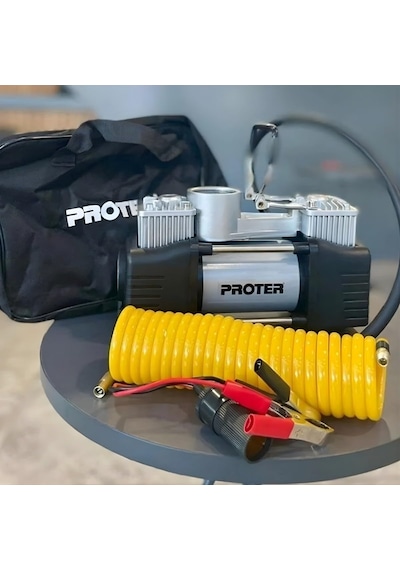 Proter Pr 265 P2 Çift Piston 12v 150 Psı Bez Çantalı Lastik Şişrme P3kr217