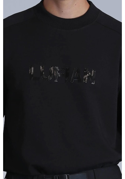 Lufian Luther Erkek Sweatshirt Siyah 001