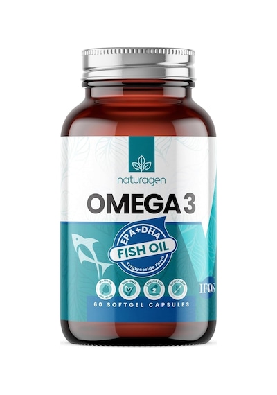 1200 Mg Omega 3 Balık Yağı 60 Softgel Yumuşak Kapsül Fish Oil Ifos Sertifikalı 384mg Epa + 240mg Dha 1 Aylık Kullanım