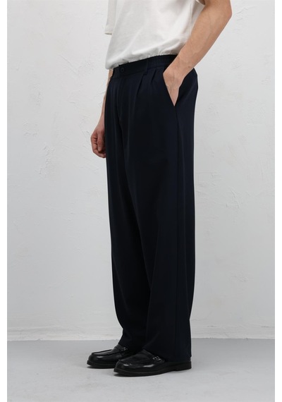 Vamos Baggy Fit Kumaş Pantolon 30-795-1 Lacivert