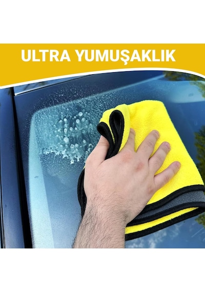 Oto Kurulama Bezi Araç Bez Ve Sünger Mikrofiber Temizleme Yıkama Cam Araba Kurulama Temizlik Si