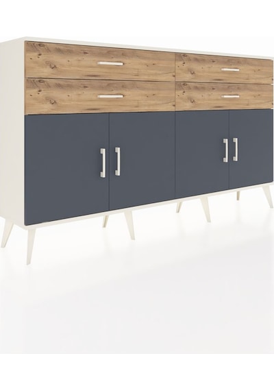 Arges Konsol 2 Raflı 4 Çekmeceli 8 Kapaklı 176x30x99 Aytaşı-antra Aytaşı-antrasit/çam Arges Konsol 2 Raflı 4 Çekmeceli 8 Kapaklı 176x30x99 Aytaşı-antra Aytaşı-antrasit/çam