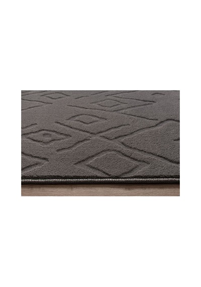Plato Halı Opqo İskandinav Premium Yıkanabilir Polyester Kaymaz Taban Gri Halı