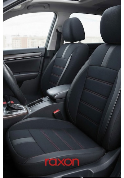 Fiat Egea Hatchback Neptune Series 2+1 Uyumlu Tay Tüyü Oto Koltuk Kılıfı - Premium Şık Ve Konforlu Tasarım Siyah