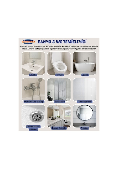 Ultra Güçlü Tuvalet/wc-banyo Temizleyici Ve Kireç Çözücü Okyanus Kokulu Sprey 750 Ml Diğer